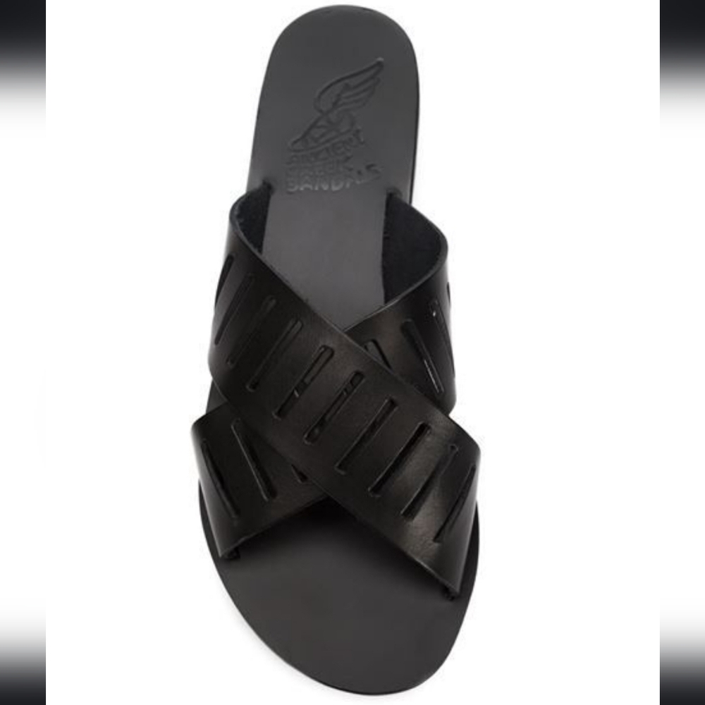 Ancient Greek Sandals - Leather - Black - Size 37